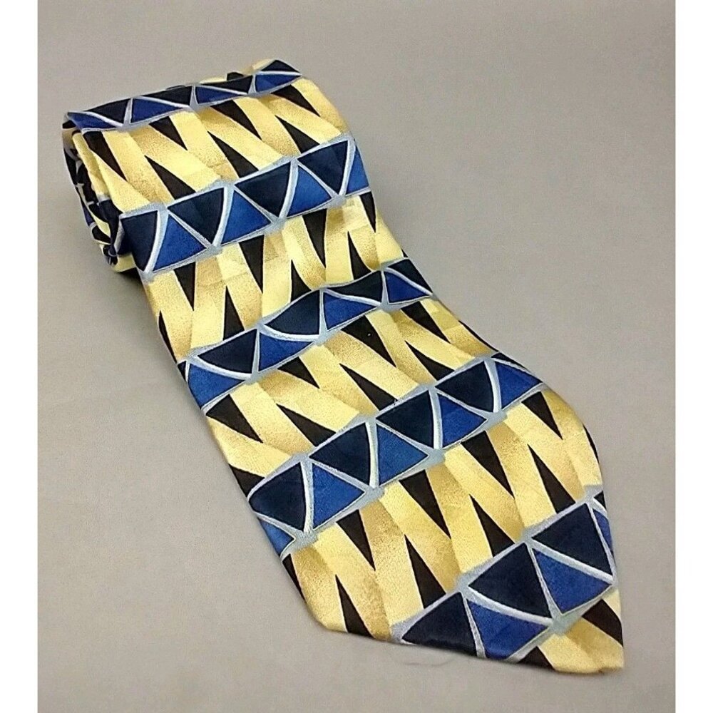 Cellini Linea Uomo‎ Vintage Men's Necktie 100% silk Textured 56x4